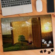 74534 Yeşil Alanda Dev Kitap 240 Parça Puzzle Yapboz