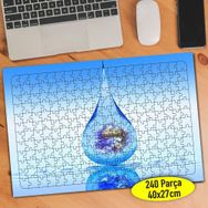 74556271 Çevre Dostu Su Damlası 240 Parça Puzzle Yapboz