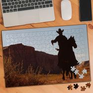 74697 Kırsal Alan ve At Üzerinde Kovboy 240 Parça Puzzle Yapboz