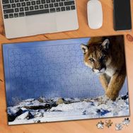 74996 Karlı Kış Mevsimi Vahşi Puma 240 Parça Puzzle Yapboz