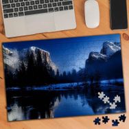 75150 Karlı Dağ Çam Ağaçları Manzarası 240 Parça Puzzle Yapboz