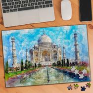 75167 Suluboya Sanatı Mimari Taç Mahal 240 Parça Puzzle Yapboz