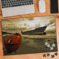 75266 Denizde Yük Gemisi Kayık 240 Parça Puzzle Yapboz