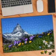 75347 Karlı Yüksek Dağ Çiçekler 240 Parça Puzzle Yapboz