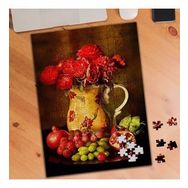 75470 Vazodaki Çiçekler ve Meyve Resmi 240 Parça Puzzle Yapboz