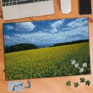 763 Ayçiçek Tarlası Ve Bulutlu Gök 240 Parça Puzzle Yapboz Tablo