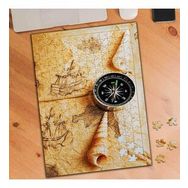 76435 Eski Harita Rehberi ve Pusula 240 Parça Puzzle Yapboz
