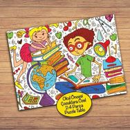 7668 Bilgi Kütüphanesi Çocuklara Özel Puzzle Yapboz Tablo