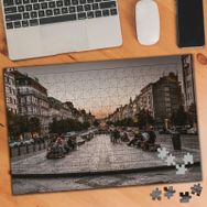 7843 Prag Wenceslas Meydanı 240 Parça Puzzle Yapboz