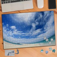 788 Panoramik Çekim Sahil Gök 240 Parça Puzzle Yapboz Tablo
