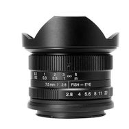 7artisans 7.5 mm Canon EOS-M Mount F2.8 APS-C Fisheye Fixed Lens
