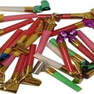 8 Adet Büyük Boy Doğum Günü Parti Düdüğü Noel Yılbaşı Kaynana Dili Düdük Sesli Renkli Uzayan Düdük