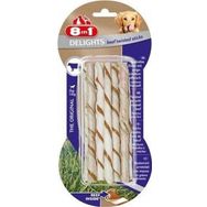 8 İn 1 10x55 gr Delights Twisted Sticks Biftekli Burgu Kopek Kemik Ödülü