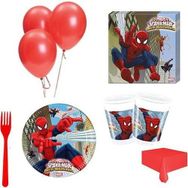 8 Kişilik Örümcek Adam Doğum Günü Spiderman Parti Malzemeleri