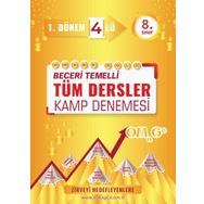 8. Sınıf Gold Tüm Dersler 1. Dönem Dörtlü Kamp Denemesi Omage Yayınları