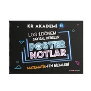 8. Sınıf LGS 1. Dönem Sayısal Bölüm Poster Notlar - KR Akademi Yayınları