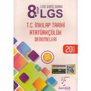8. Sınıf LGS T.C. İnkılap Tarihi Atatürkçülük 20 Deneme Karekök Yayınları