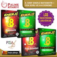 8. Sınıf Matematik Enerji 8+8 Deneme Sınavı Palme Yayınları