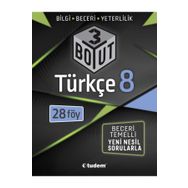 8. Sınıf Türkçe 3 Boyut Soru Bankası Tudem Yayınları