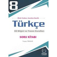 8. Sınıf Türkçe Dil Bilgisi ve Yazım Kuralları Soru Kitabı Palme Yayınları