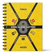 8. Sınıf Türkçe Etkinlik Konu İşleme Defteri - Hız Yayınları