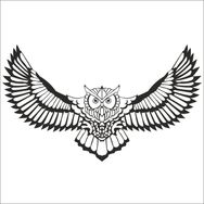 80 cm Baykuş Folyo Sticker