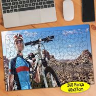 80684883 Dağ Bisikleti Sporcu Genç Adam 240 Parça Puzzle Yapboz