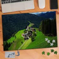 810 Orman İçinde Toplu Köy Evleri 240 Parça Puzzle Yapboz Tablo
