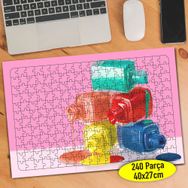 82495009 Rengarenk Ojeler Kuaför Merkezi 240 Parça Puzzle Yapboz