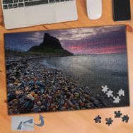 833 Çakıl Taşları Deniz Manzarası 240 Parça Puzzle Yapboz Tablo