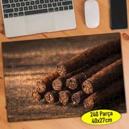 83391716 Tobacco Ahşap Üzerinde Puro 240 Parça Puzzle Yapboz