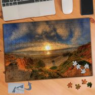 835 Güneşin Doğuşu Doğa Manzarası 240 Parça Puzzle Yapboz Tablo