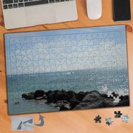 845 Deniz Kayalıkları Doğa Manzara 240 Parça Puzzle Yapboz Tablo