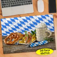 84802287 Köpüklü Ayran ve Simit Yiyecek 240 Parça Puzzle Yapboz