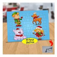 85298 Happy New Year Şapkalı Kız 99 Parça Puzzle Yapboz Tablo