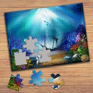8694 Büyülü Renkli Orman Çocuklara Özel Puzzle Yapboz Tablo