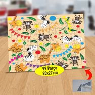 87218 Renkli Hayvanlar Dünyası 99 Parça Puzzle Yapboz Tablo