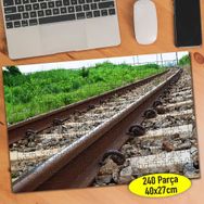 88604083 Tren Rayı Perspektif Çekim 240 Parça Puzzle Yapboz