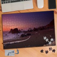 892 Akşam Üstü Deniz Kenarı Manzara 240 Parça Puzzle Yapboz Tablo