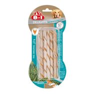 8in1 10'lu Delights Pro Dental Twisted Sticks Tavuk Etli Köpek Kemiği