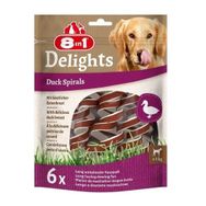 8in1 6x60 gr Delights Duck Spirals Ördekli Burgu Köpek Ödülü