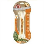 8in1 Delights Strong Büyük Irk Tavuklu Kemik 20 cm 130 gr Köpek Ödülü