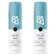 8x4 No 9 Dry Cool 2x150 ml Erkek Sprey Deodorant