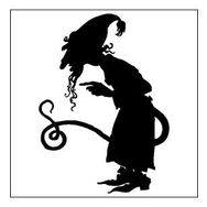 90 cm Cadı Folyo Sticker