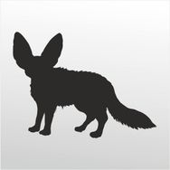 90 cm Çöl Tilki Folyo Sticker