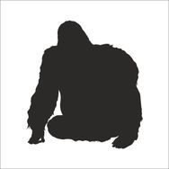 90 cm Goril Folyo Sticker