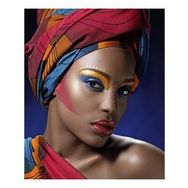 90x110 cm Afrika Makyajı Sayılarla Boyama Seti Rulo Duvar Sticker