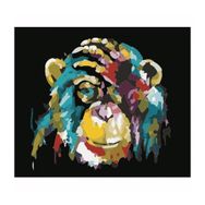 90x110 cm Maymun Renkli Sayılarla Boyama Seti Rulo Duvar Sticker