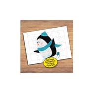 92 Buz Pateni Yapan Penguen Çocuklara Özel Puzzle Yapboz Tablo