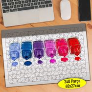 92152546 Renkli Dökülen Ojeler 240 Parça Puzzle Yapboz